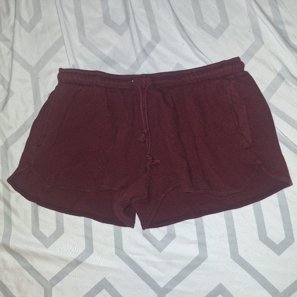 Pacsun Burgundy Knit Shorts